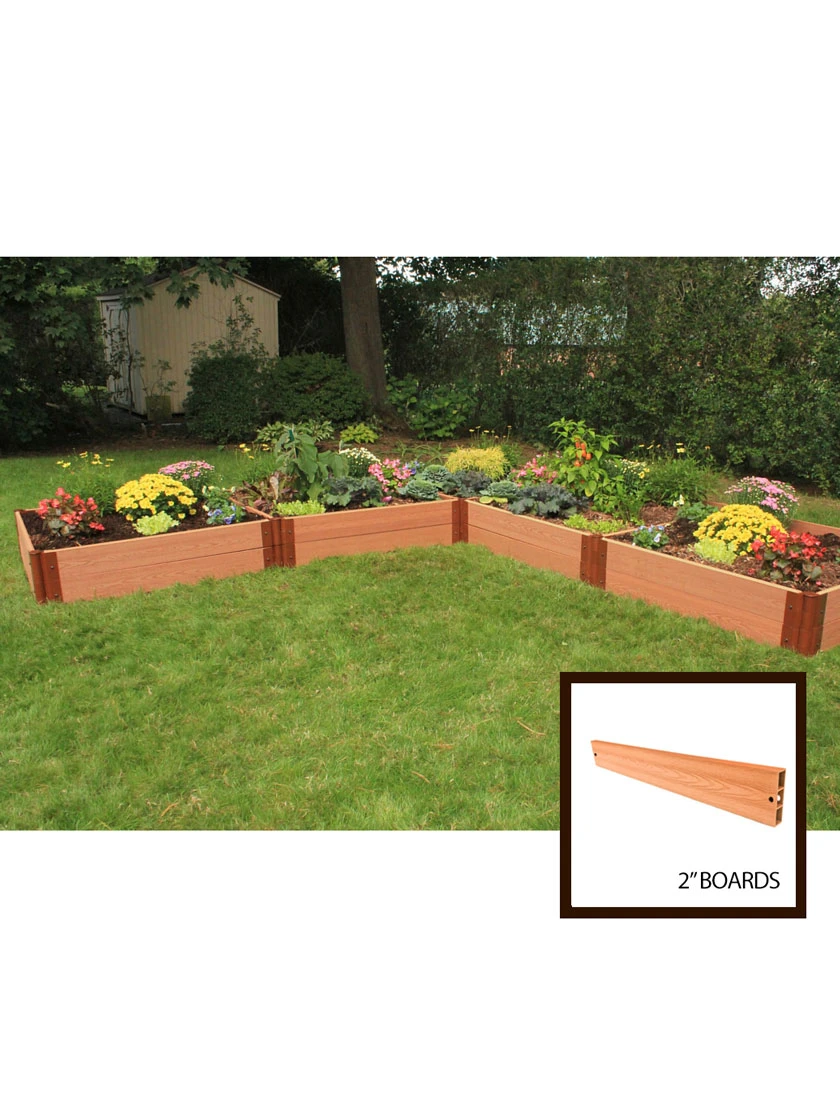 Classic Sienna Raised Garden Bed "L" Shaped With 2" Boards - Image 3
