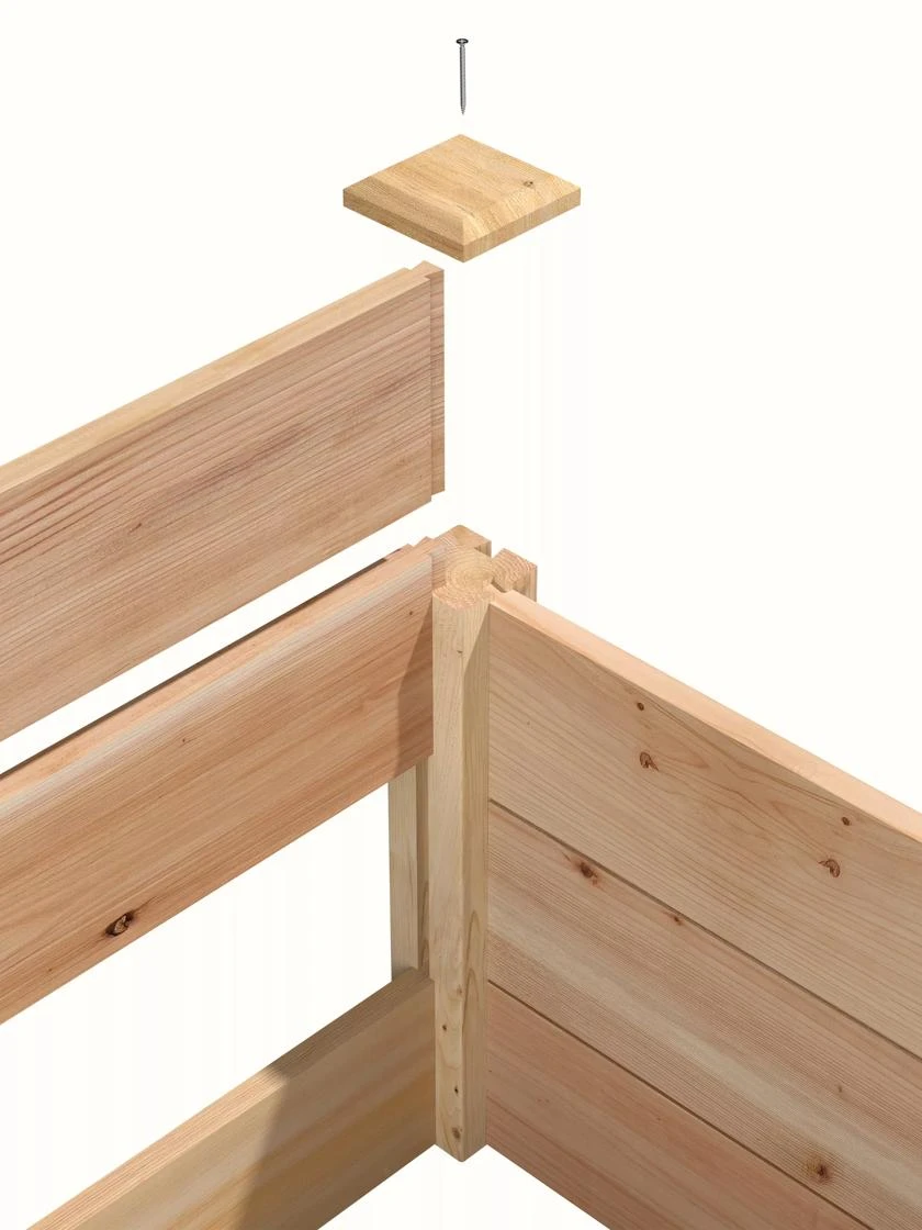 Cedar Raised Garden Bed, 4' X 4' X 6" - Image 3