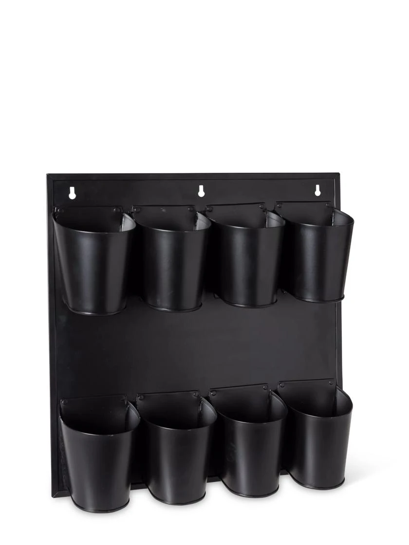 8 Pot Metal Wall Planter - Image 2
