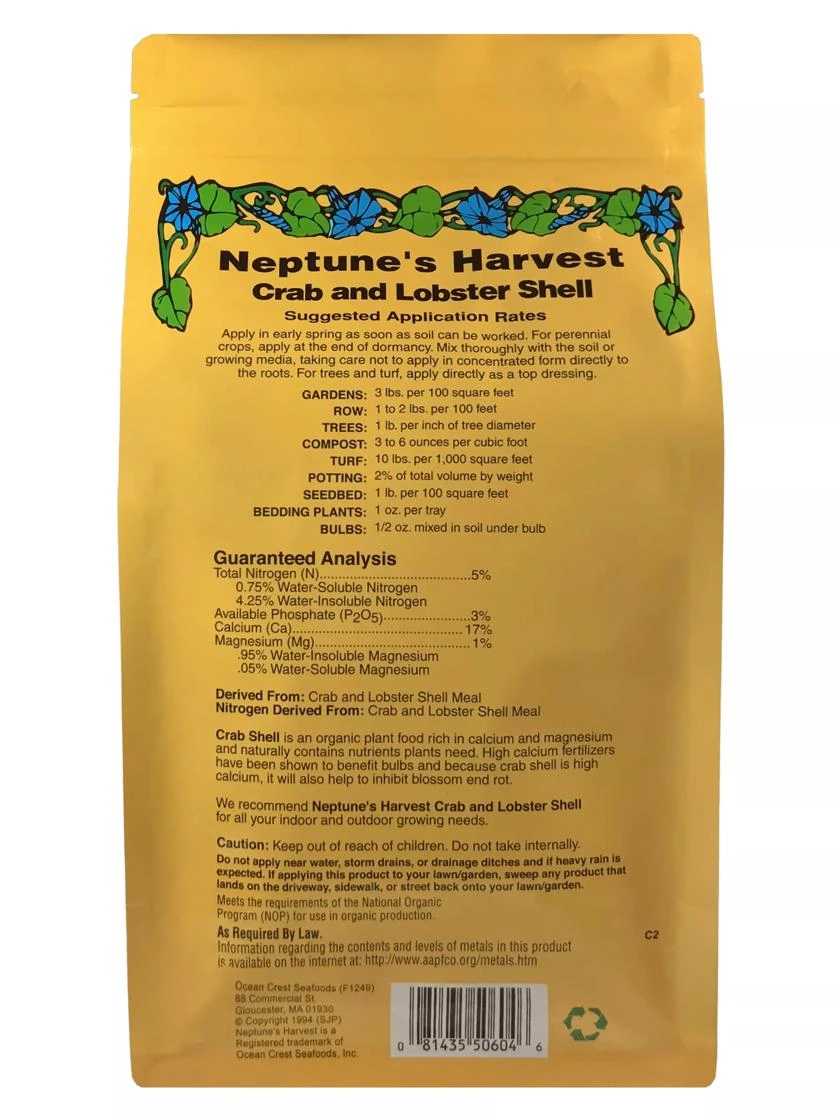 Neptune's Harvest Crab & Lobster Shell Plant Food, 4 Pound - Image 2