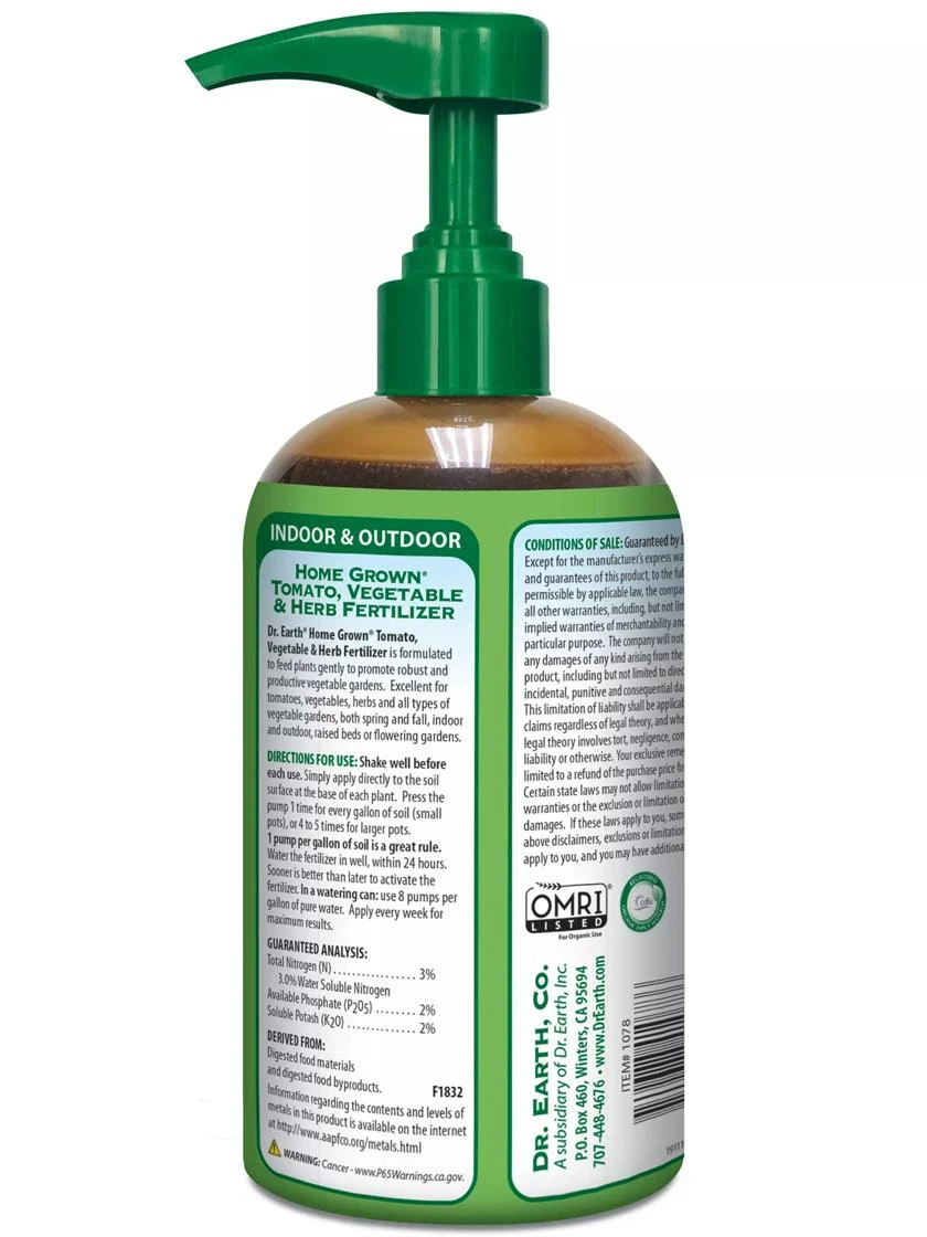 Dr. Earth Home Grown® Tomato, Vegetable & Herb Fertilizer, 16 Oz - Image 2