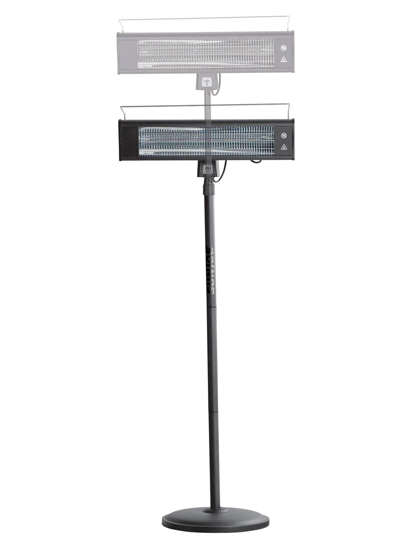 Sun Joe® 1500W Elec. Infrared OD Patio Heater, Adjust Ht. Range, W/Wall Bracket & Cover - Image 6