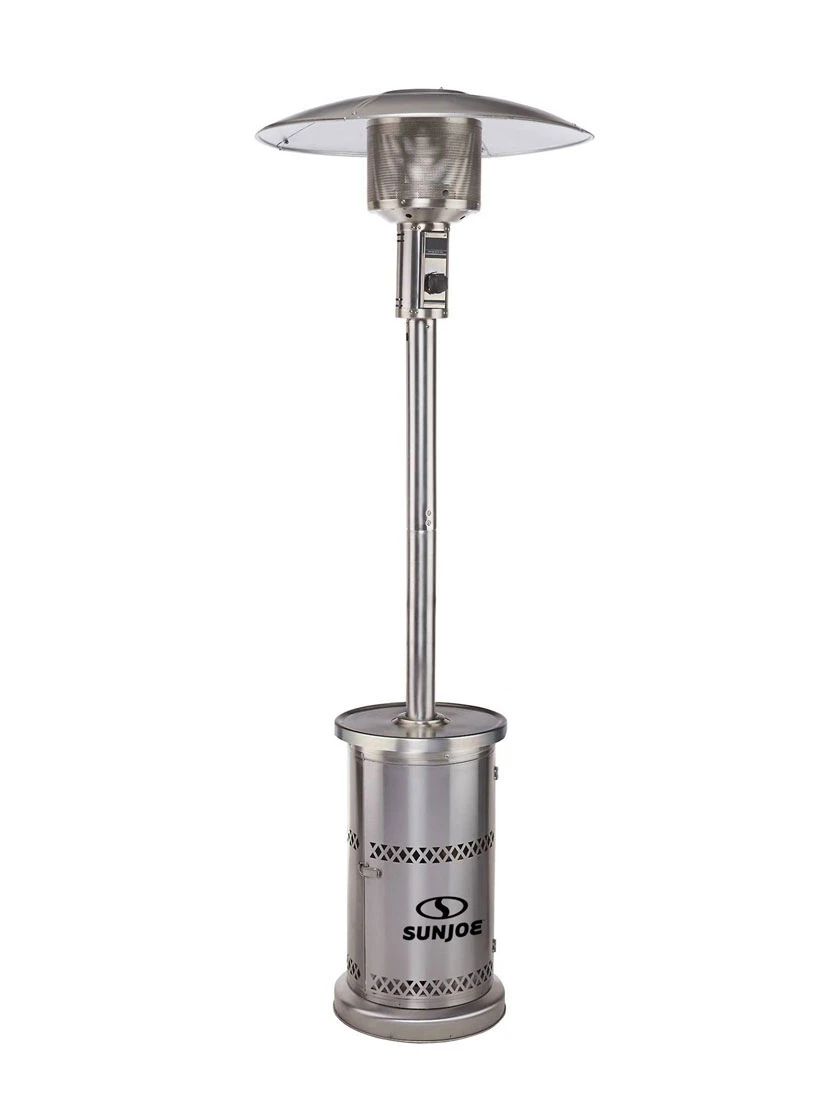 Sun Joe® 48000-BTU Max Stainless Propane OD Patio Heater W/Wheels And Built In Bar Table