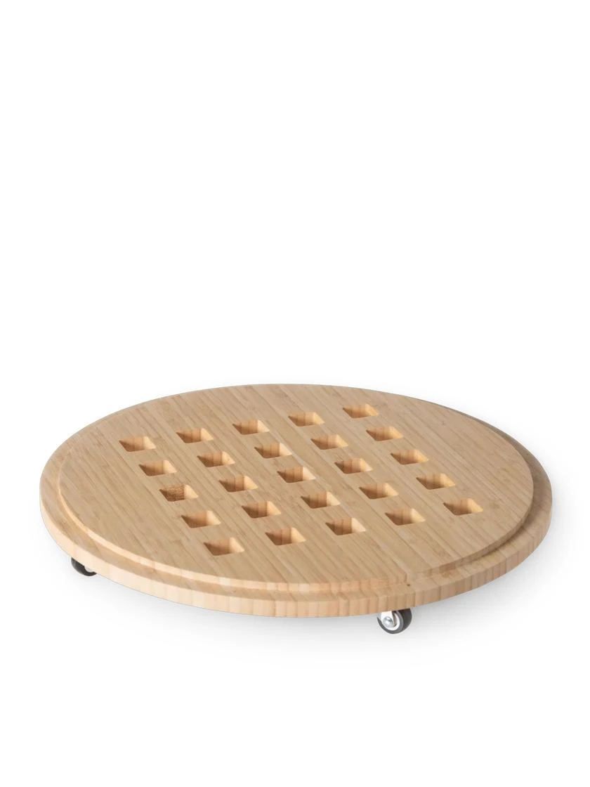 Bamboo Plant Caddy Round, 15.75" - Image 4
