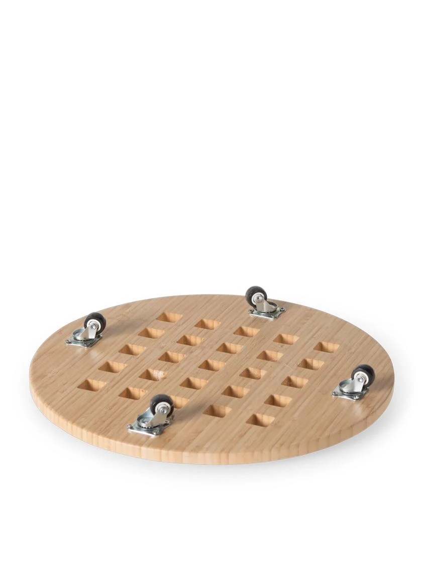 Bamboo Plant Caddy Round, 15.75" - Image 5